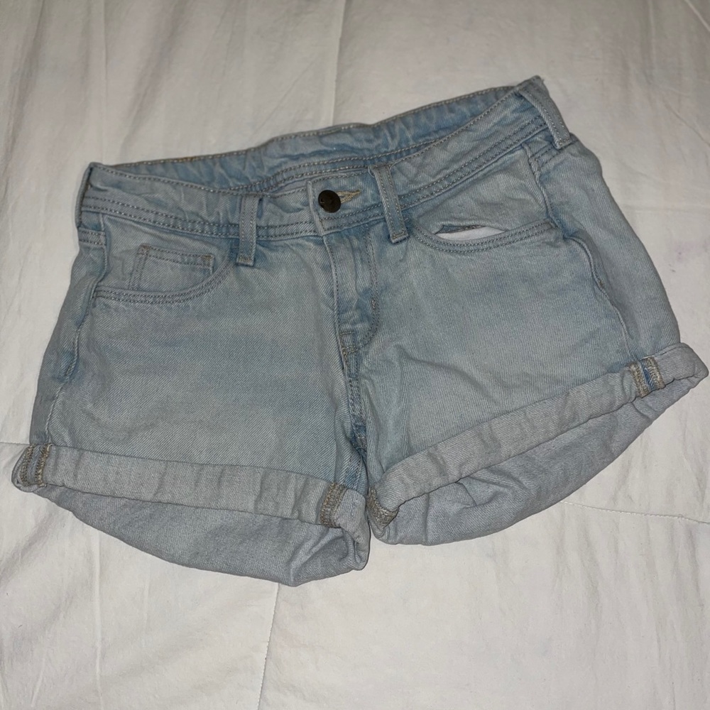 Denim Low Waist Shorts